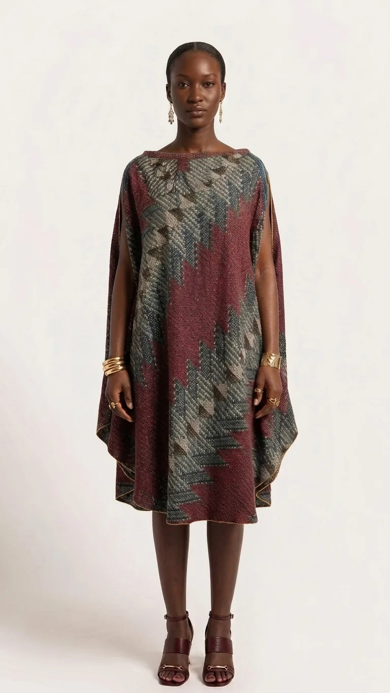 Amina Poncho Dress