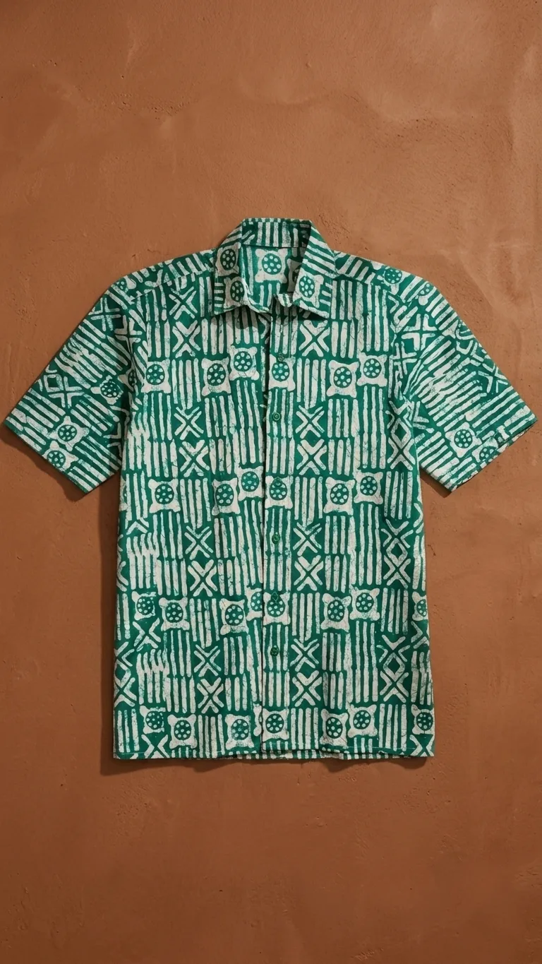 Sage Mudcloth Tee