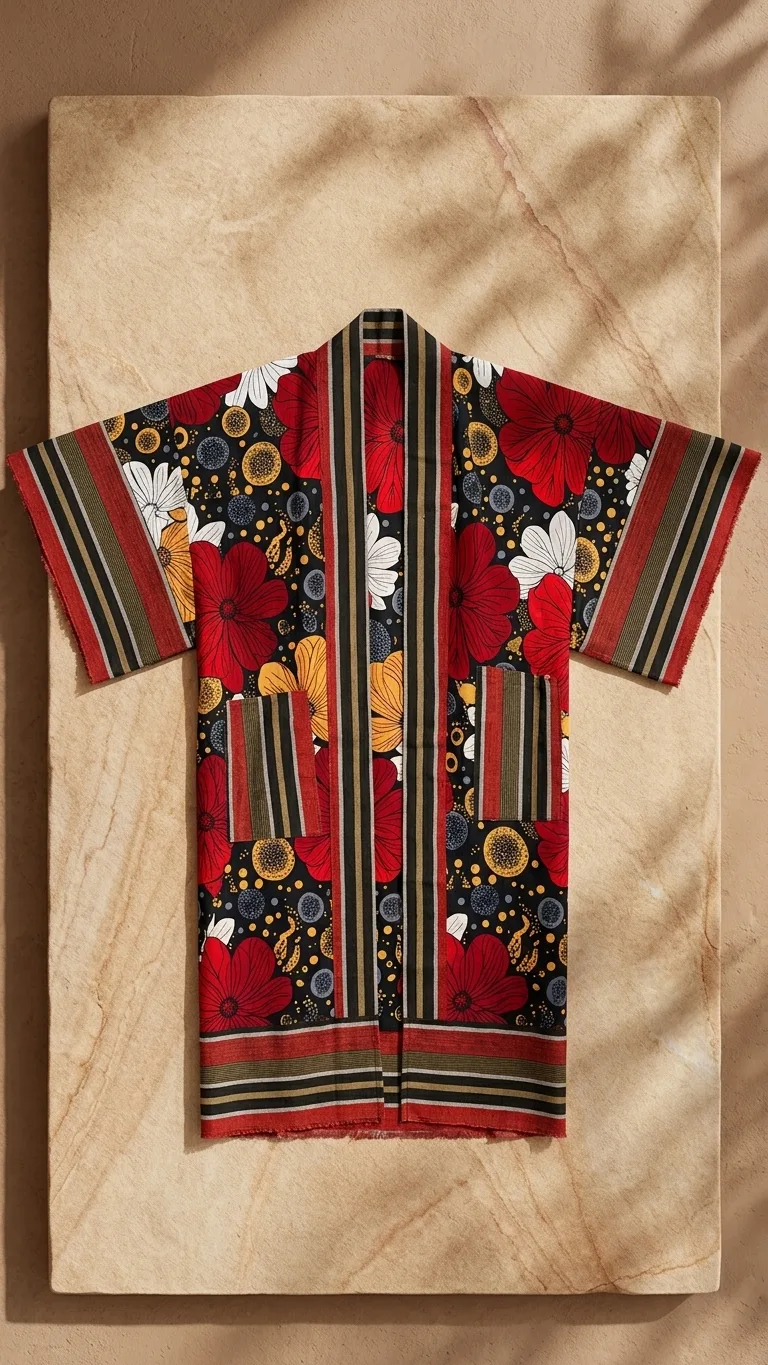 Scarlet Bloom Kimono